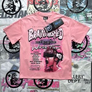 Hellstar Brainwashed World Tour T-shirt ‘Pink’
